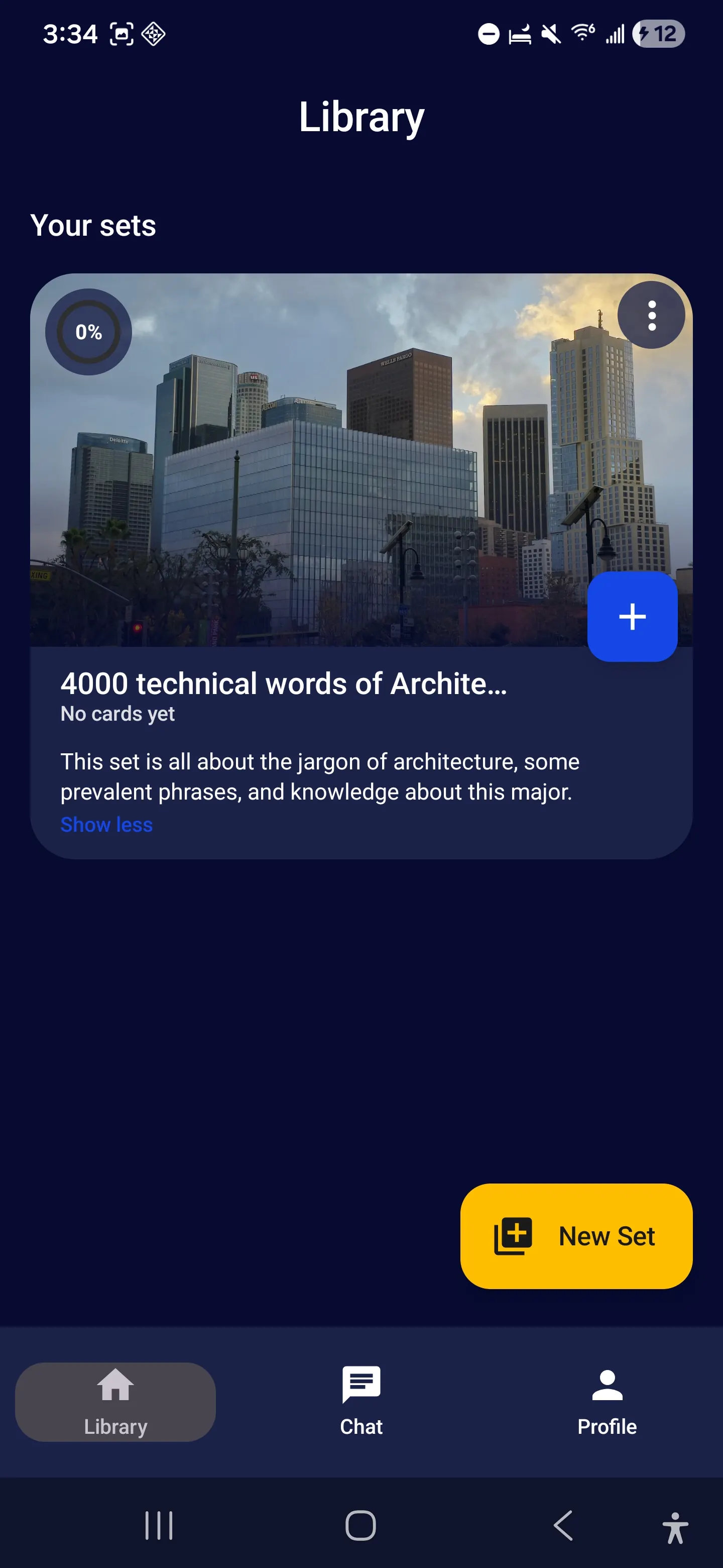 FlashNest Library screen
